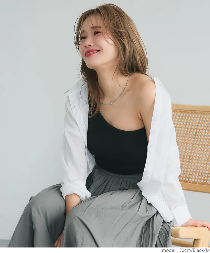 WEB限定セール★1290円→990円 外で着られるブラトップス OUT BRA テレコリブワンショルダートップス レディース メール便不可 coca コカ - Image 16