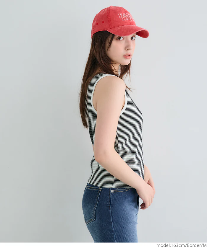 WEB限定セール ★1490円→550円ブラトップス OUT BRAヘンリーネック風カップ付きタンクトップ レディース メール便不可 - Image 15