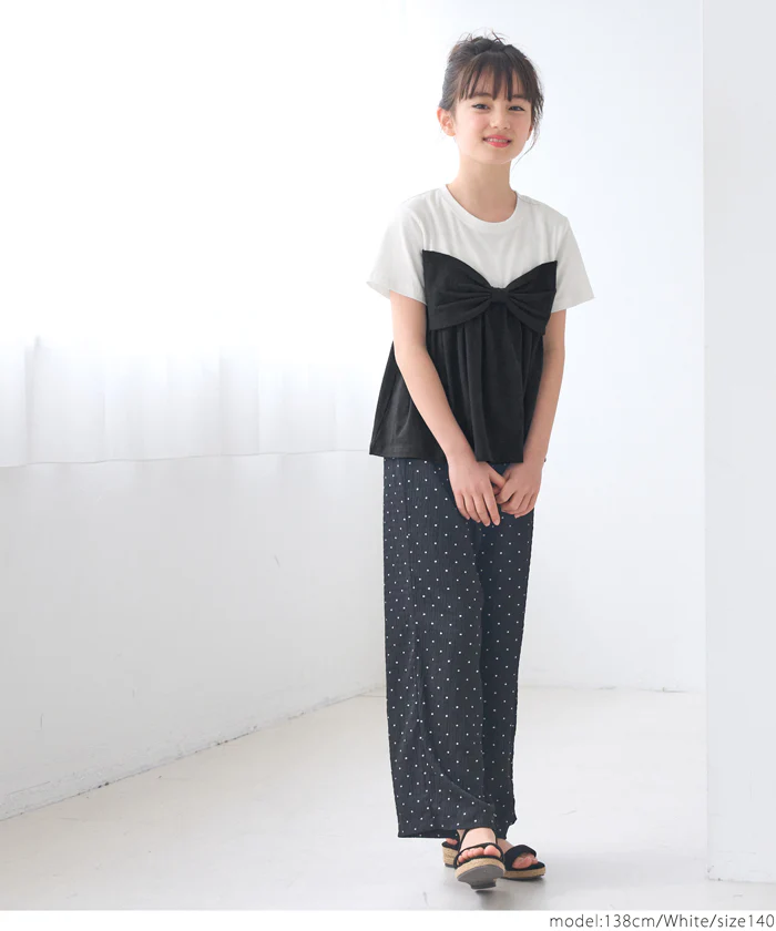 リボンベアトップ風Tシャツ キッズ メール便不可 coca コカ - Image 2