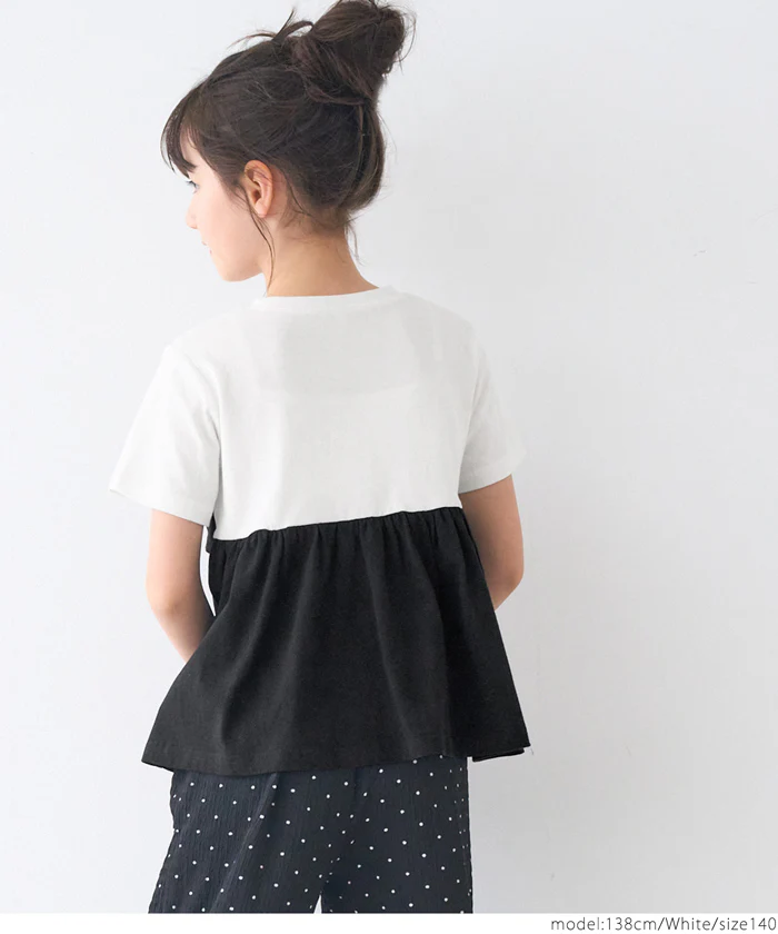 リボンベアトップ風Tシャツ キッズ メール便不可 coca コカ - Image 3