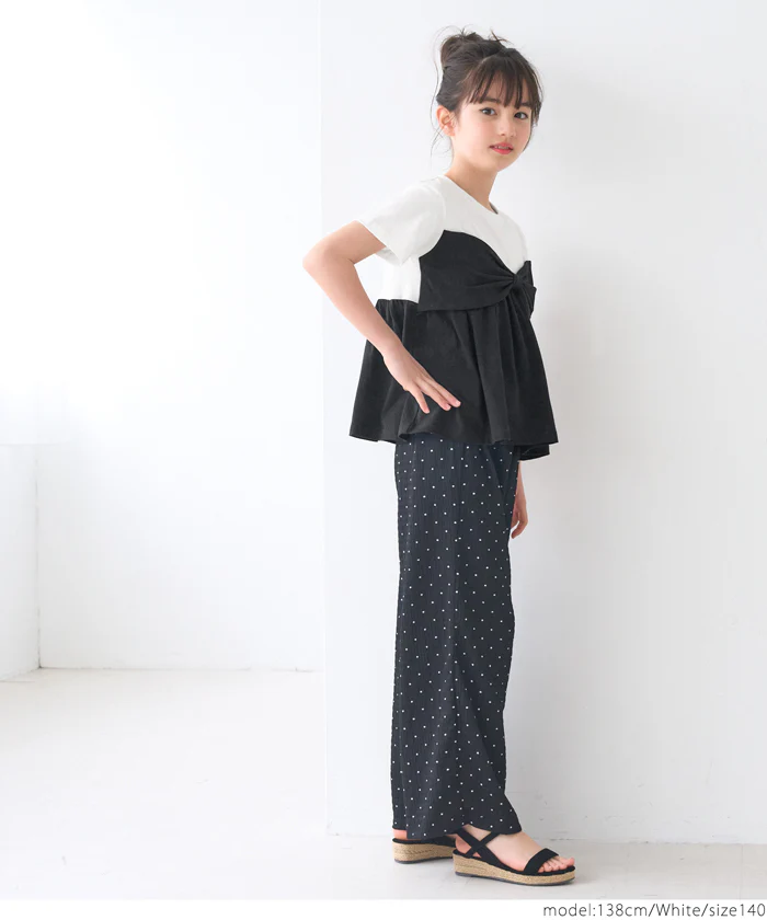 リボンベアトップ風Tシャツ キッズ メール便不可 coca コカ - Image 4