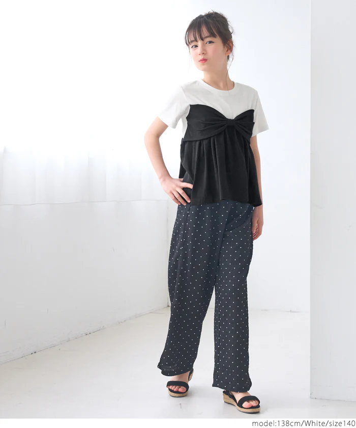 リボンベアトップ風Tシャツ キッズ メール便不可 coca コカ - Image 6