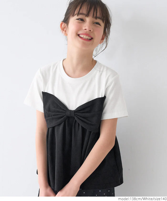 リボンベアトップ風Tシャツ キッズ メール便不可 coca コカ - Image 8