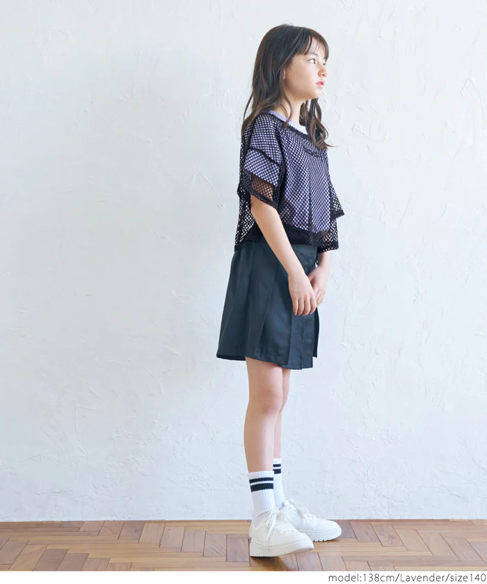セール★1690円→550円 プリントTシャツ＆メッシュトップス 2点セット キッズ メール便不可 - Image 9