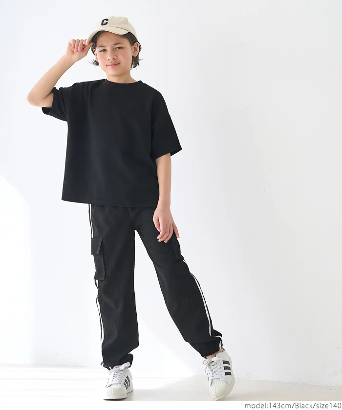 セール★1290円→990円 エンボスフットボールトップス キッズ メール便不可 - Image 3