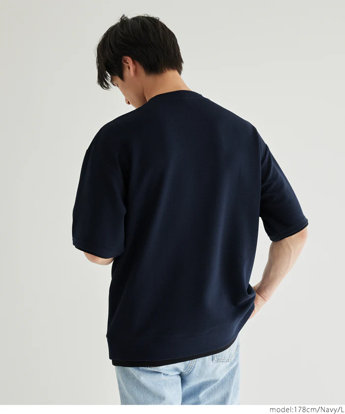 エンボスレイヤード風半袖Tシャツ メンズ メール便不可 coca コカ - Image 10