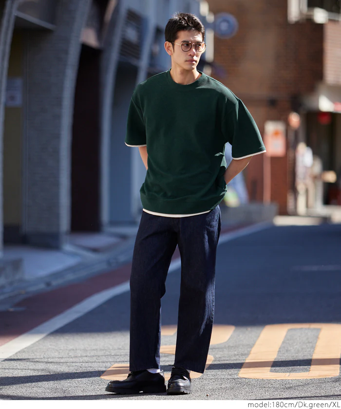 エンボスレイヤード風半袖Tシャツ メンズ メール便不可 coca コカ - Image 12