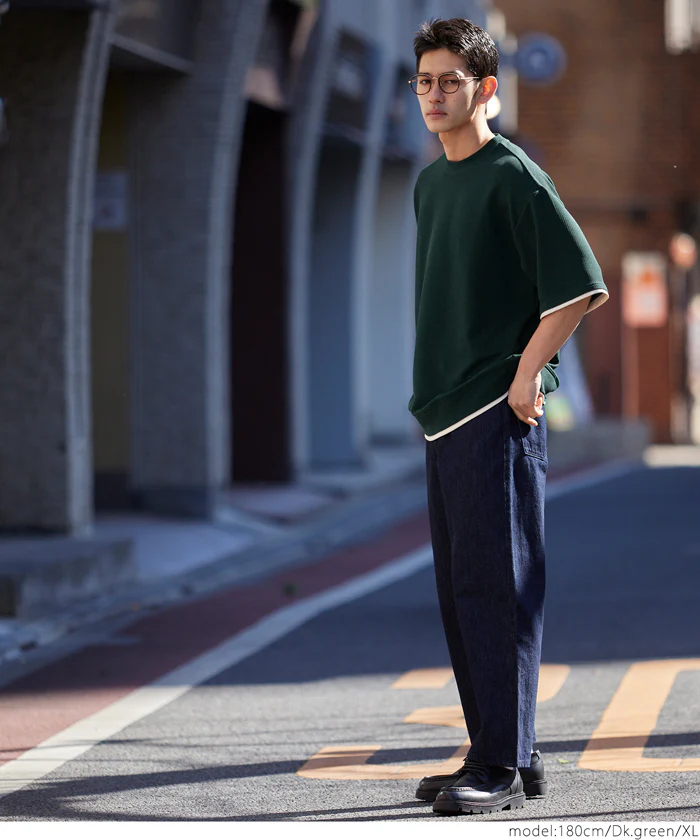 エンボスレイヤード風半袖Tシャツ メンズ メール便不可 coca コカ - Image 13