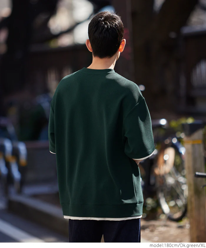 エンボスレイヤード風半袖Tシャツ メンズ メール便不可 coca コカ - Image 14