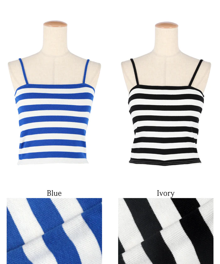 セール★1490円→550円 外で着られるブラトップス OUT BRA ボーダーキャミソール レディース メール便不可 - Image 18