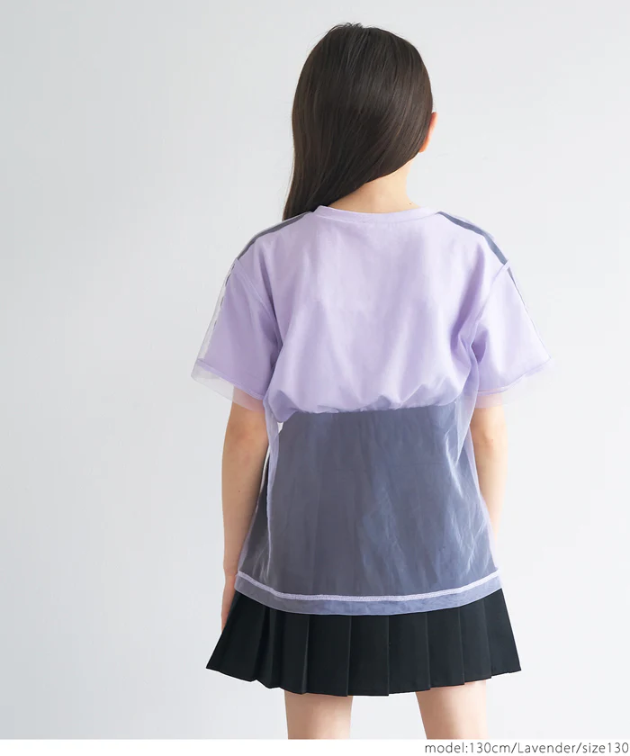 セール★1490円→550円 チュールレイヤードTシャツ キッズ メール便不可 - Image 10