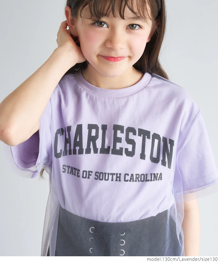 セール★1490円→550円 チュールレイヤードTシャツ キッズ メール便不可 - Image 11