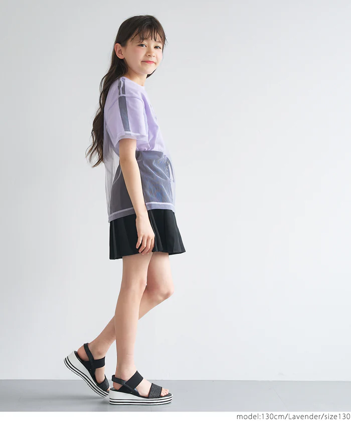 セール★1490円→550円 チュールレイヤードTシャツ キッズ メール便不可 - Image 9