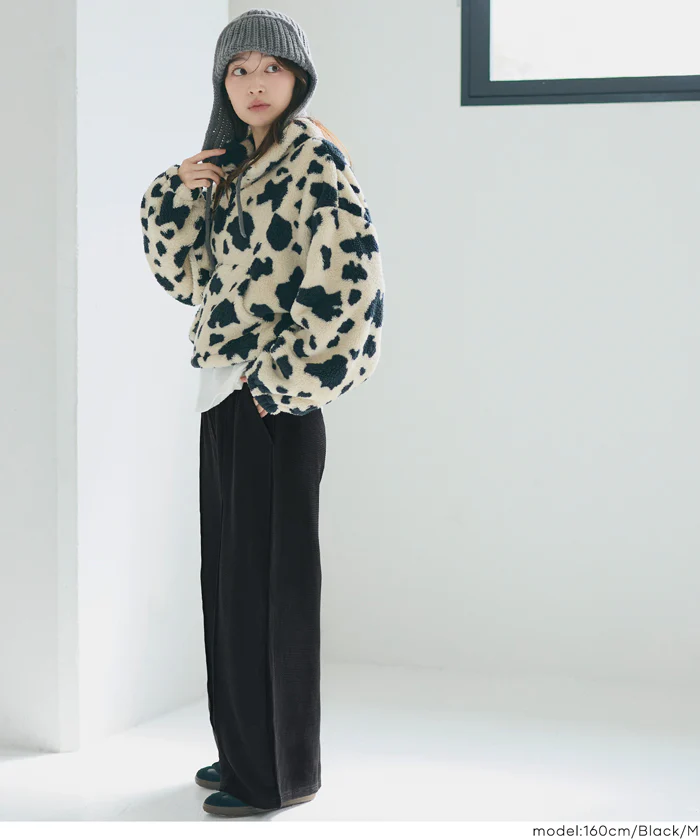 エンボスセンターシームワイドパンツ レディース メール便不可 - Image 8