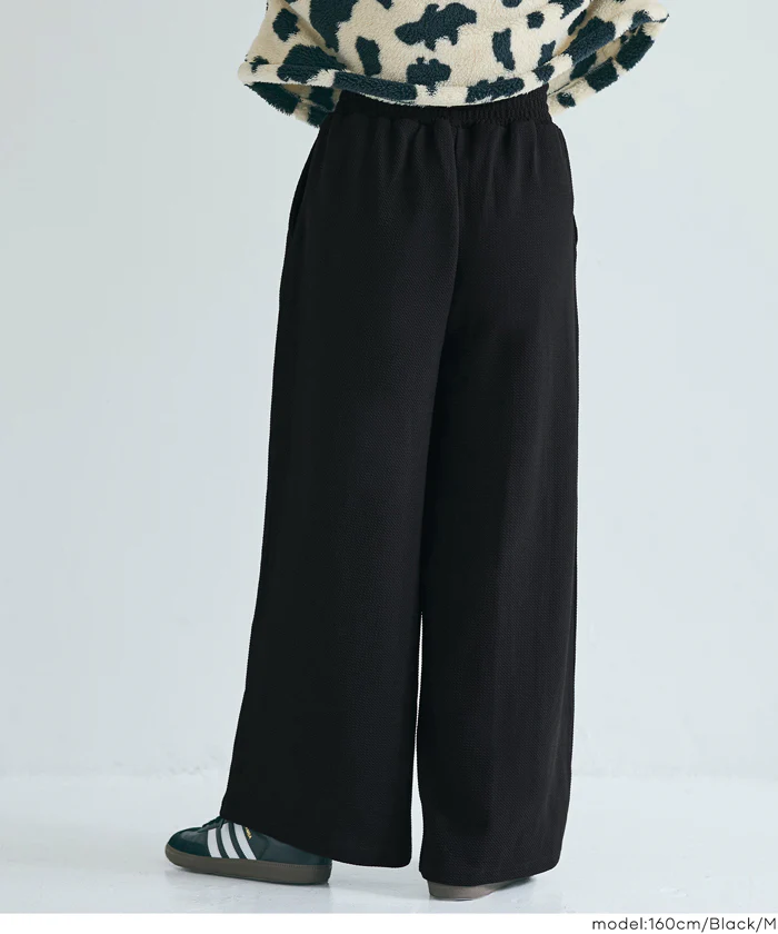 エンボスセンターシームワイドパンツ レディース メール便不可 - Image 9