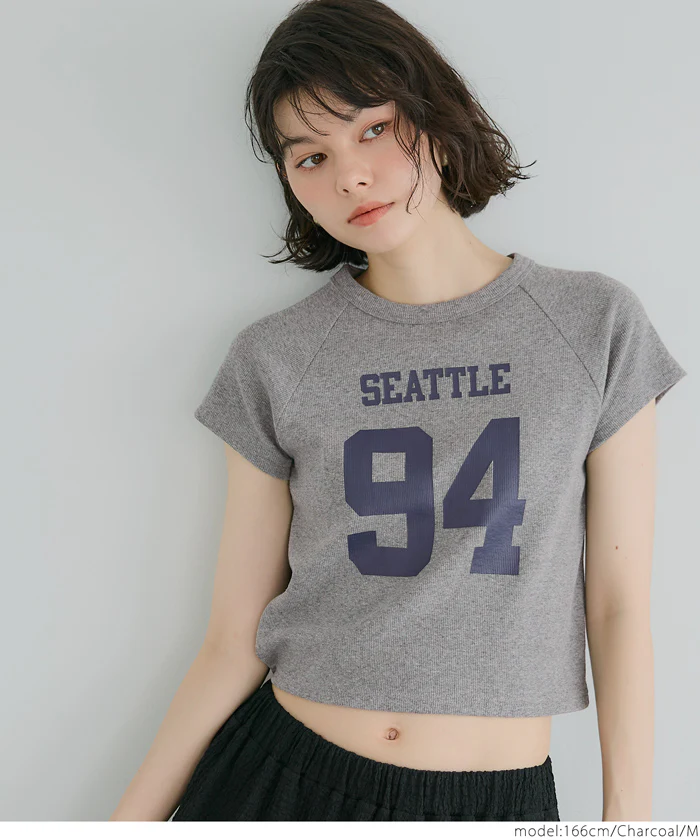 WEB限定セール ★1290円→550円テレコリブロゴTシャツ レディース メール便不可 - Image 10
