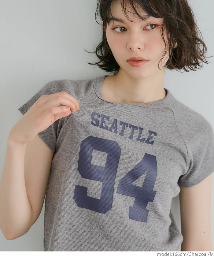 WEB限定セール ★1290円→550円テレコリブロゴTシャツ レディース メール便不可 - Image 12