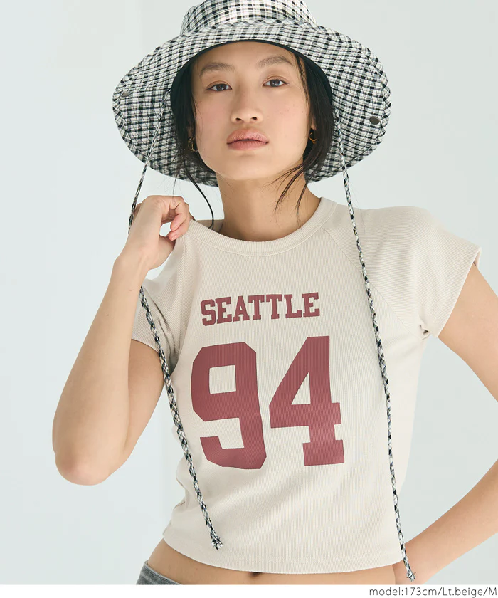 WEB限定セール ★1290円→550円テレコリブロゴTシャツ レディース メール便不可 - Image 3