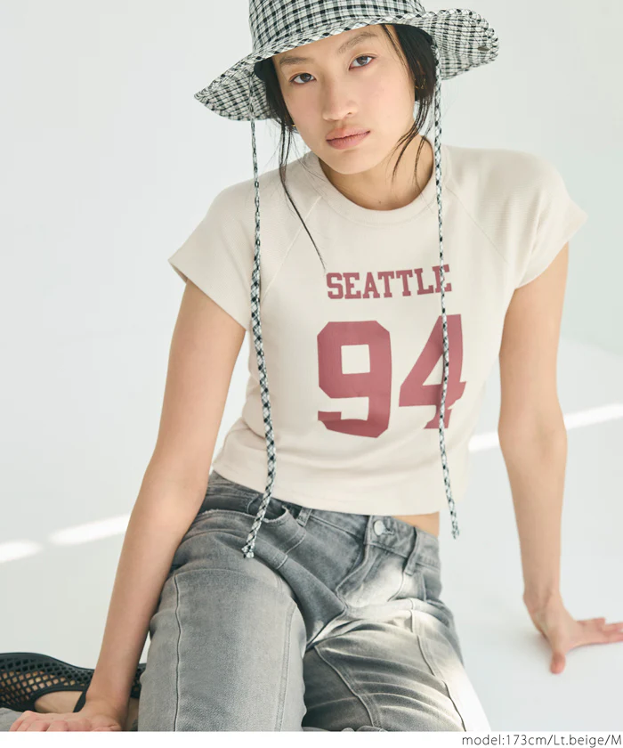 WEB限定セール ★1290円→550円テレコリブロゴTシャツ レディース メール便不可 - Image 6