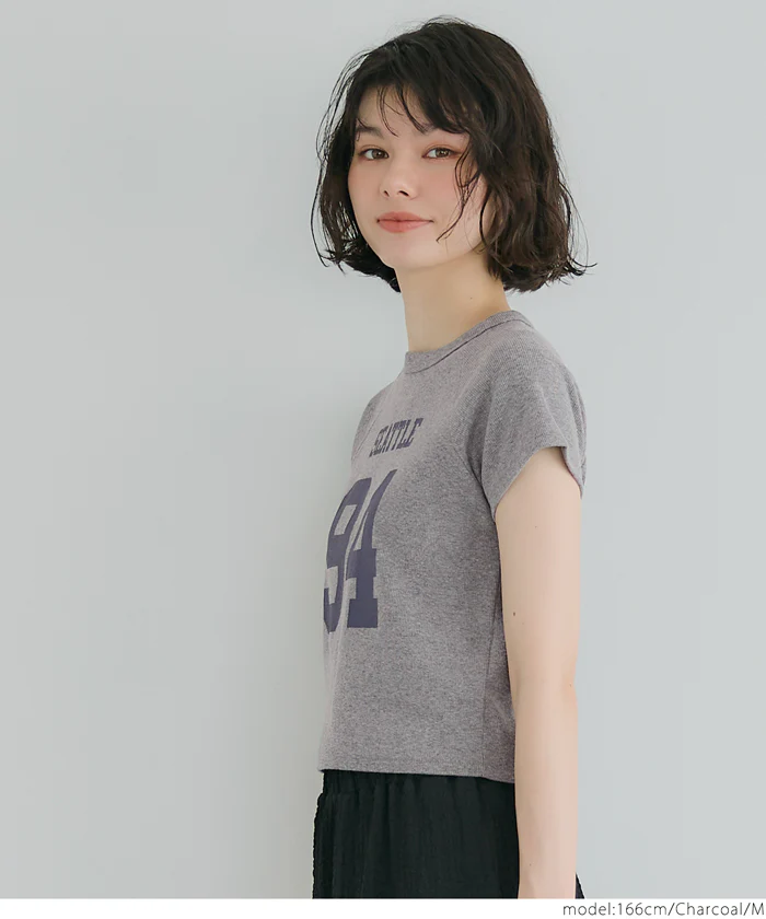 WEB限定セール ★1290円→550円テレコリブロゴTシャツ レディース メール便不可 - Image 8