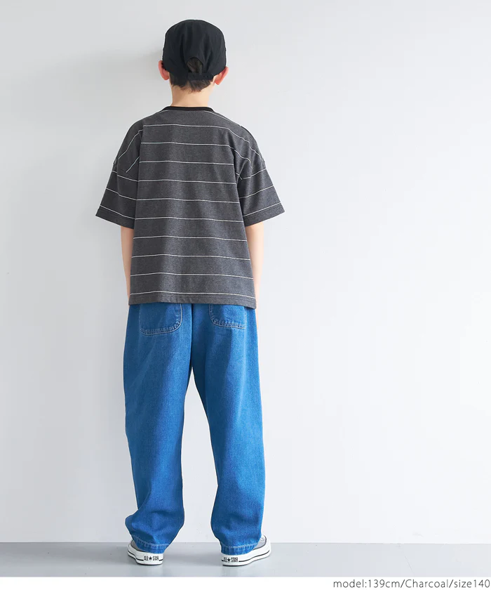 セール★1290円→990円ボーダーワッペンTシャツ キッズ メール便不可 - Image 4