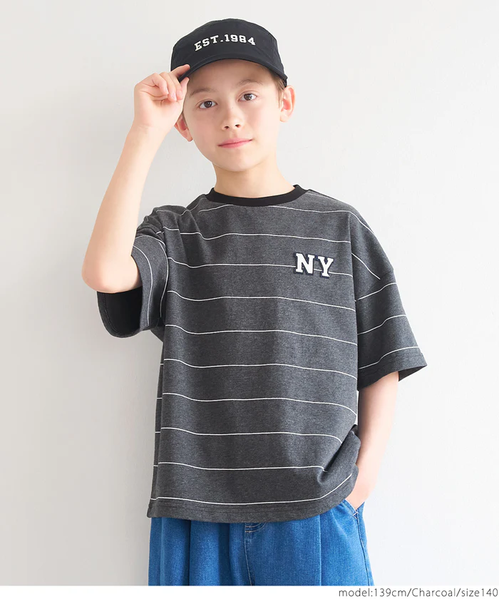 セール★1290円→990円ボーダーワッペンTシャツ キッズ メール便不可 - Image 6