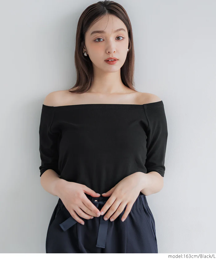 オフショルダートップス レディース メール便可 - Image 13