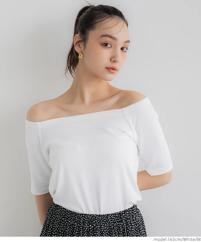 オフショルダートップス レディース メール便可 - Image 4