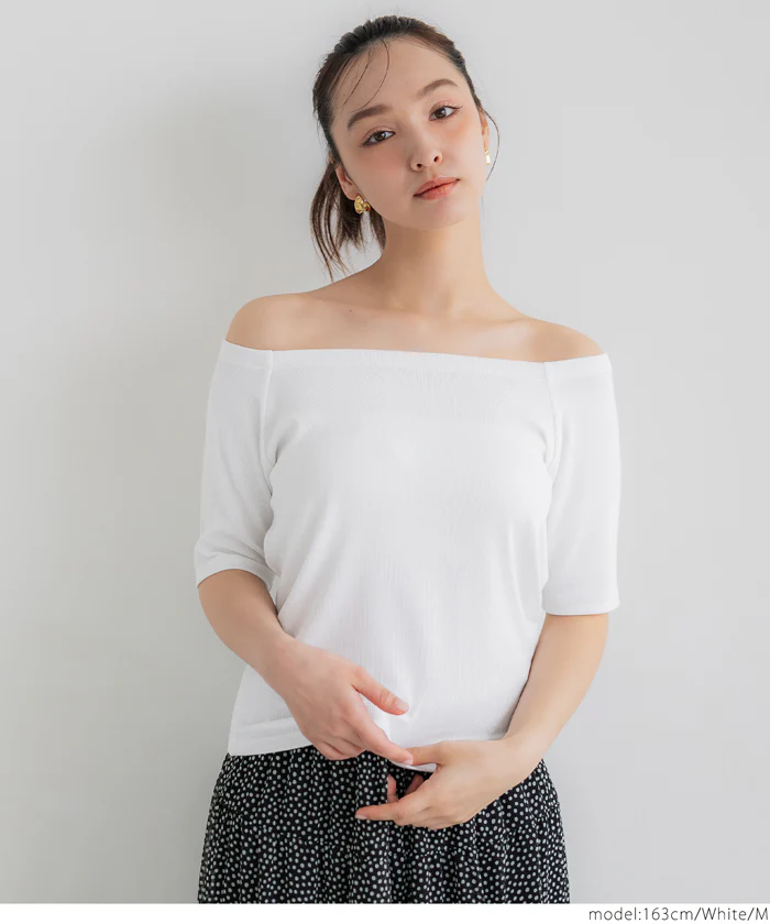 オフショルダートップス レディース メール便可 - Image 5