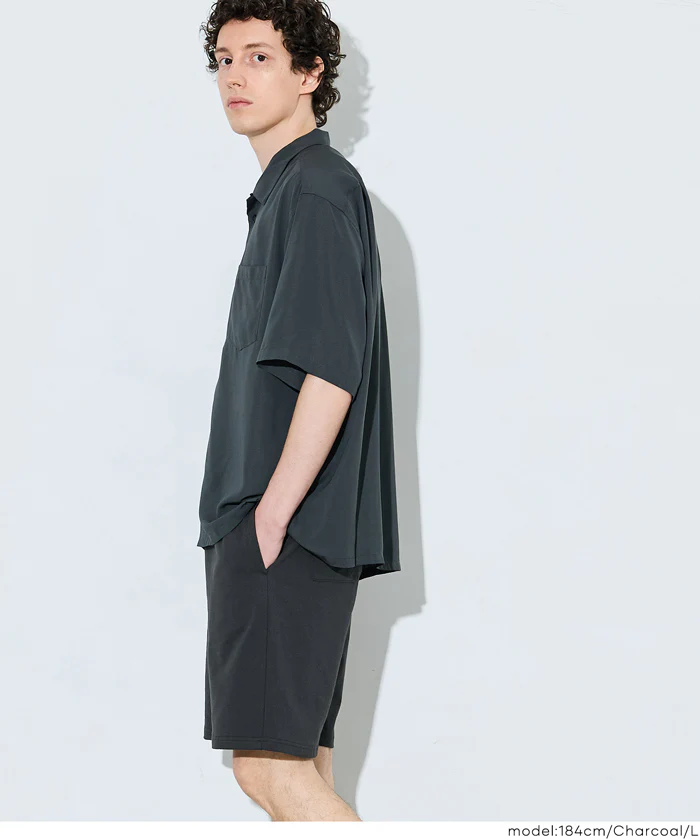 インレイ裏毛スウェットハーフパンツ メンズ レディース メール便不可 - Image 10