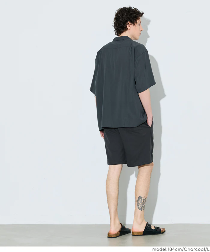 インレイ裏毛スウェットハーフパンツ メンズ レディース メール便不可 - Image 13