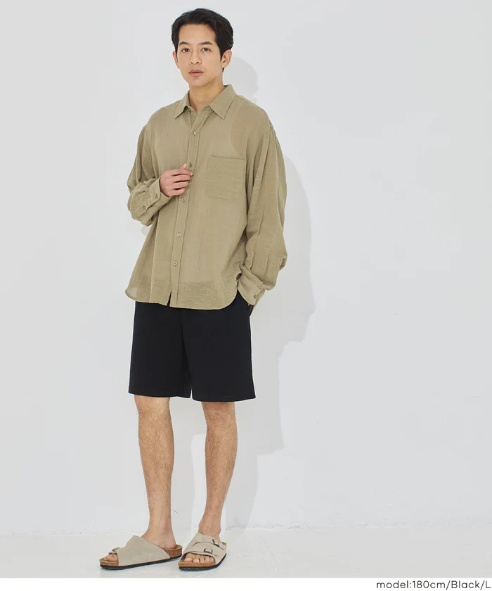 インレイ裏毛スウェットハーフパンツ メンズ レディース メール便不可 - Image 14