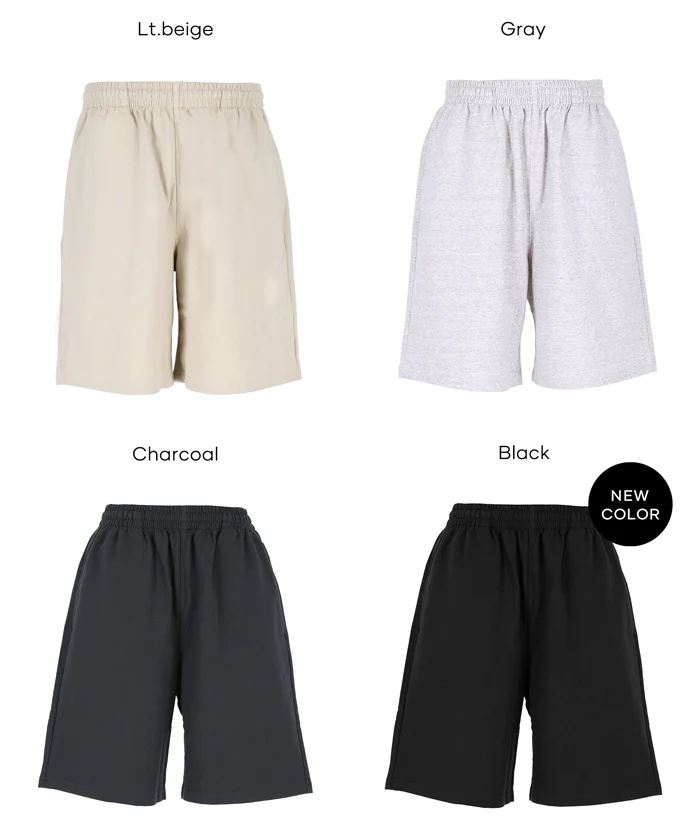 インレイ裏毛スウェットハーフパンツ メンズ レディース メール便不可 - Image 19