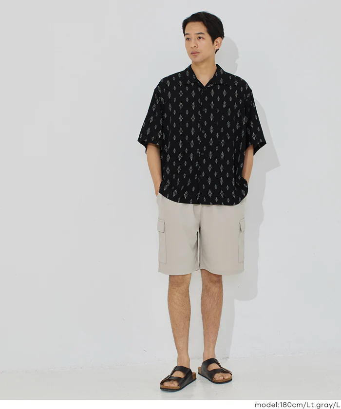 エンボスカーゴハーフショーツ メンズ メール便不可 - Image 3