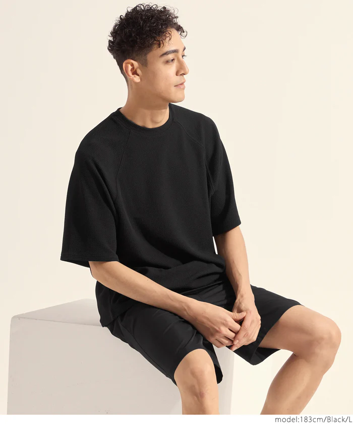 セール★1990円→1490円 エンボスワイドラグランTシャツ メンズ レディース メール便不可 - Image 15