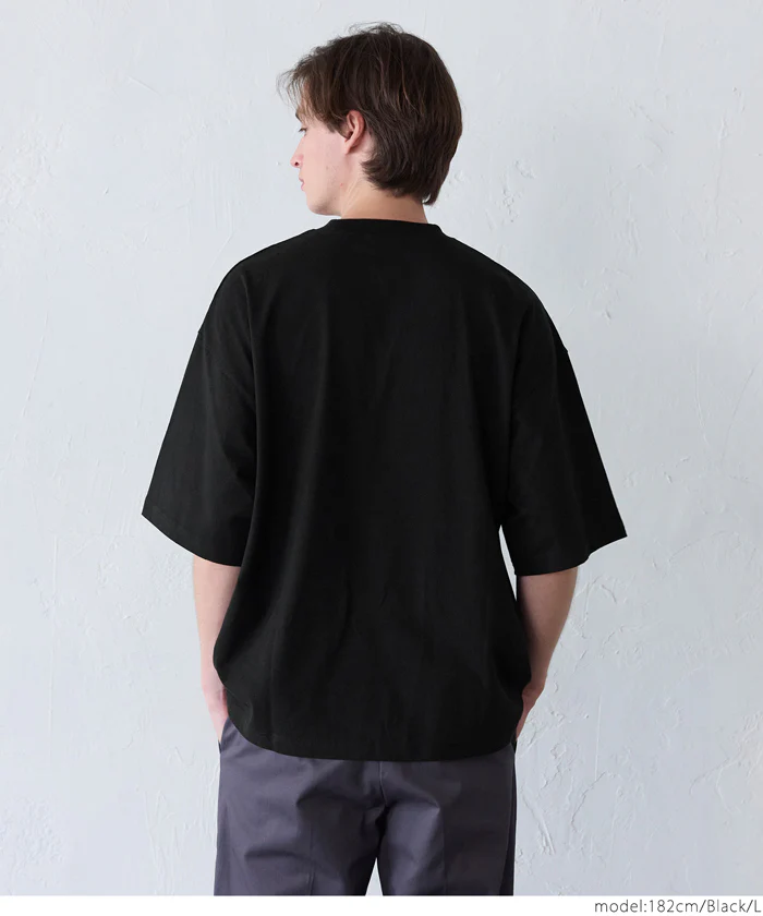 サガラ刺繍レタードワッペン半袖Tシャツ メンズ レディース メール便不可 - Image 16