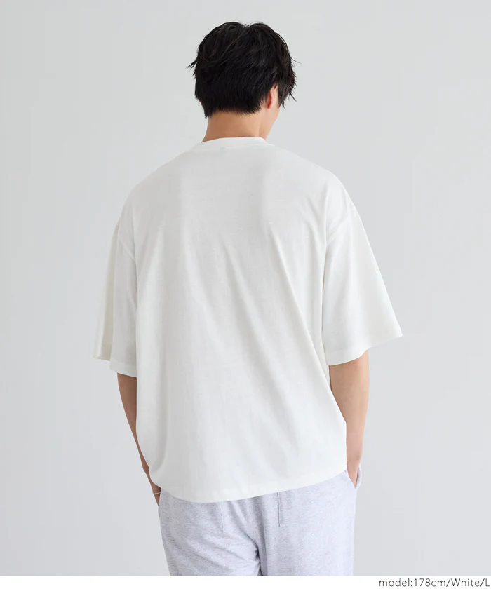 サガラ刺繍レタードワッペン半袖Tシャツ メンズ レディース メール便不可 - Image 8