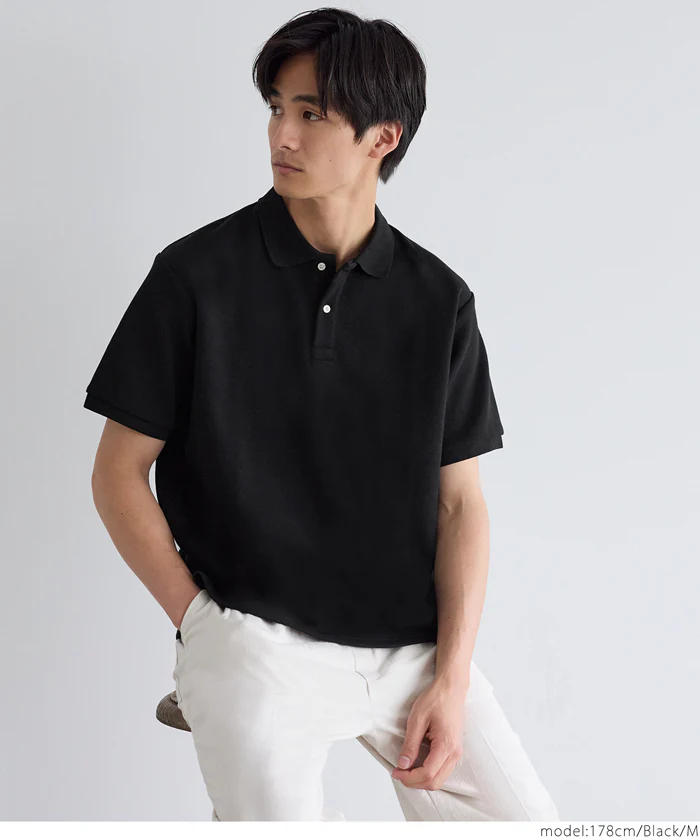 セール★1990円→1490円 ヘビーウェイトカノコポロTシャツ メンズ メール便不可 - Image 14