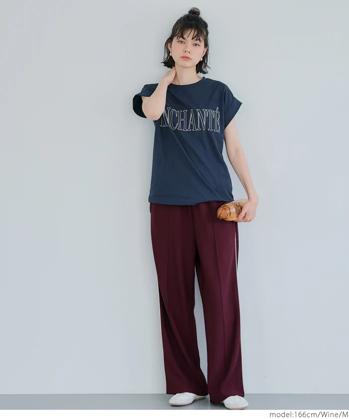 セール★2490円→990円 ジョーゼットラインパンツ レディース メール便不可 - Image 2