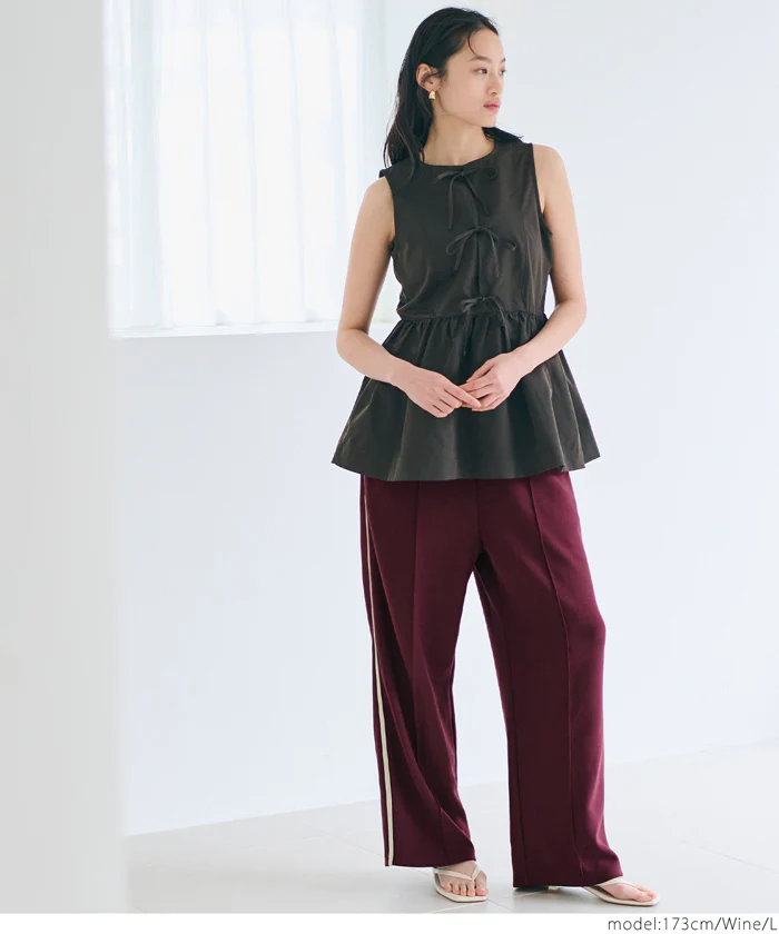 セール★2490円→990円 ジョーゼットラインパンツ レディース メール便不可 - Image 6