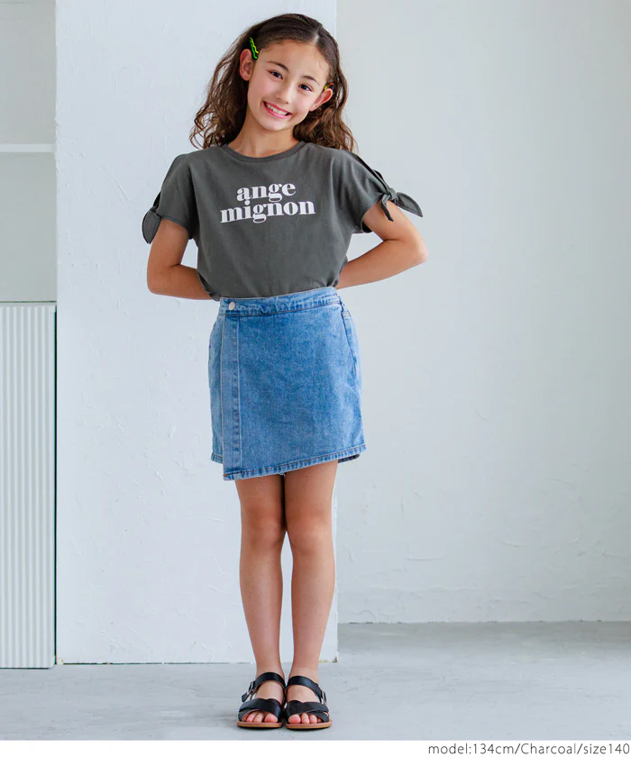 袖リボン結びTシャツ キッズ メール便可 - Image 12
