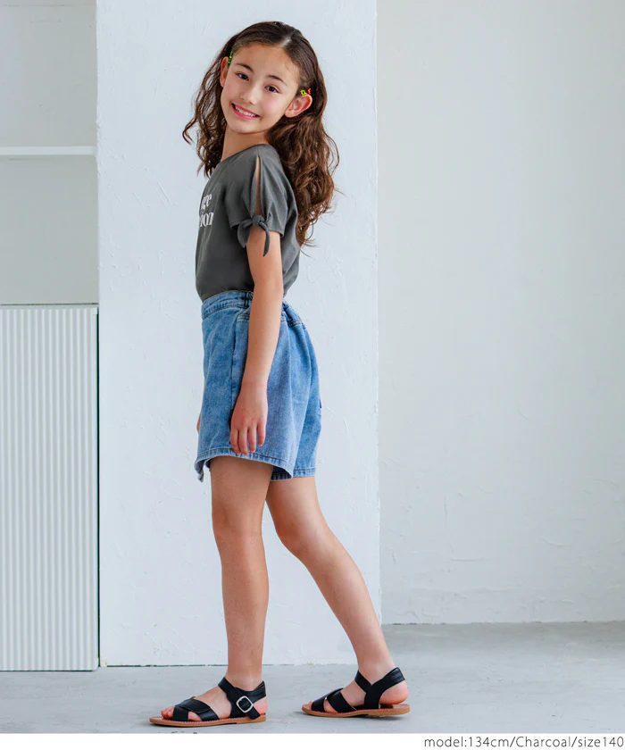 袖リボン結びTシャツ キッズ メール便可 - Image 16