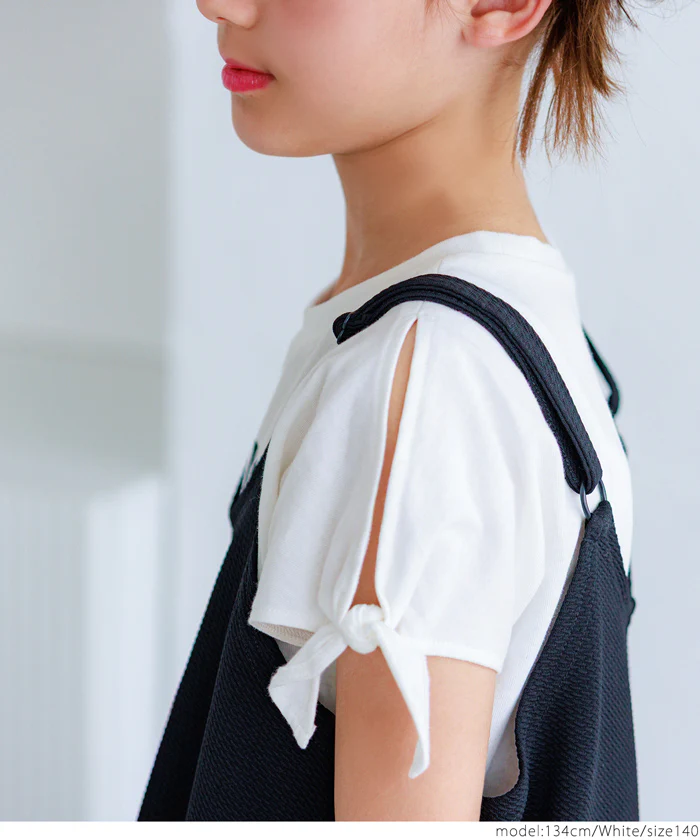 袖リボン結びTシャツ キッズ メール便可 - Image 5