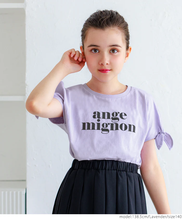 袖リボン結びTシャツ キッズ メール便可 - Image 7
