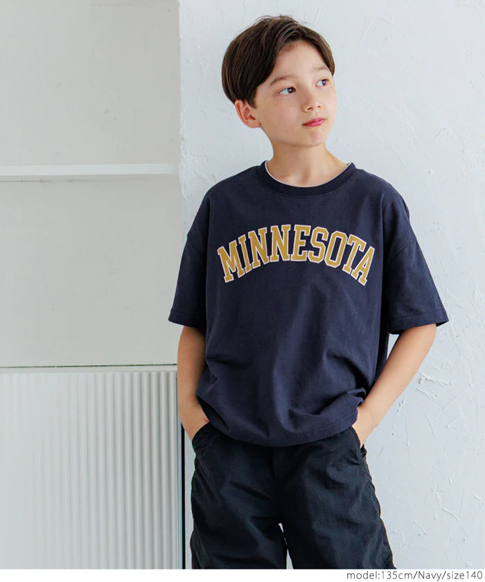 セール★990→790 ネックレイヤードTシャツ キッズ メール便可 - Image 2