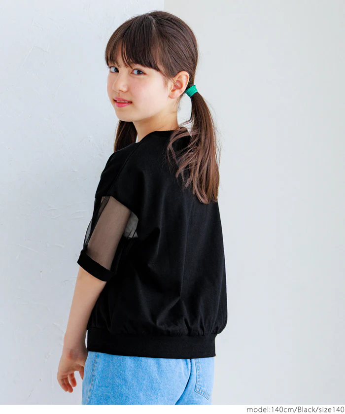 袖シアーロゴTシャツ キッズ メール便可 - Image 12