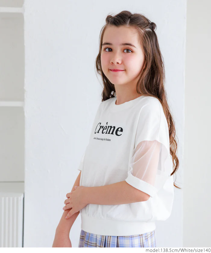 袖シアーロゴTシャツ キッズ メール便可 - Image 3