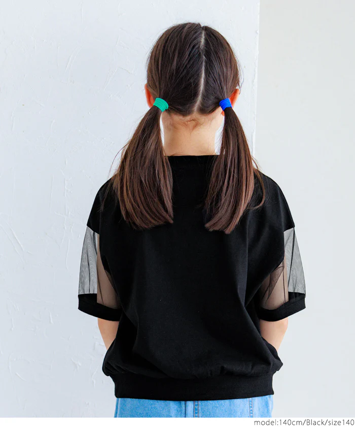 袖シアーロゴTシャツ キッズ メール便可 - Image 9