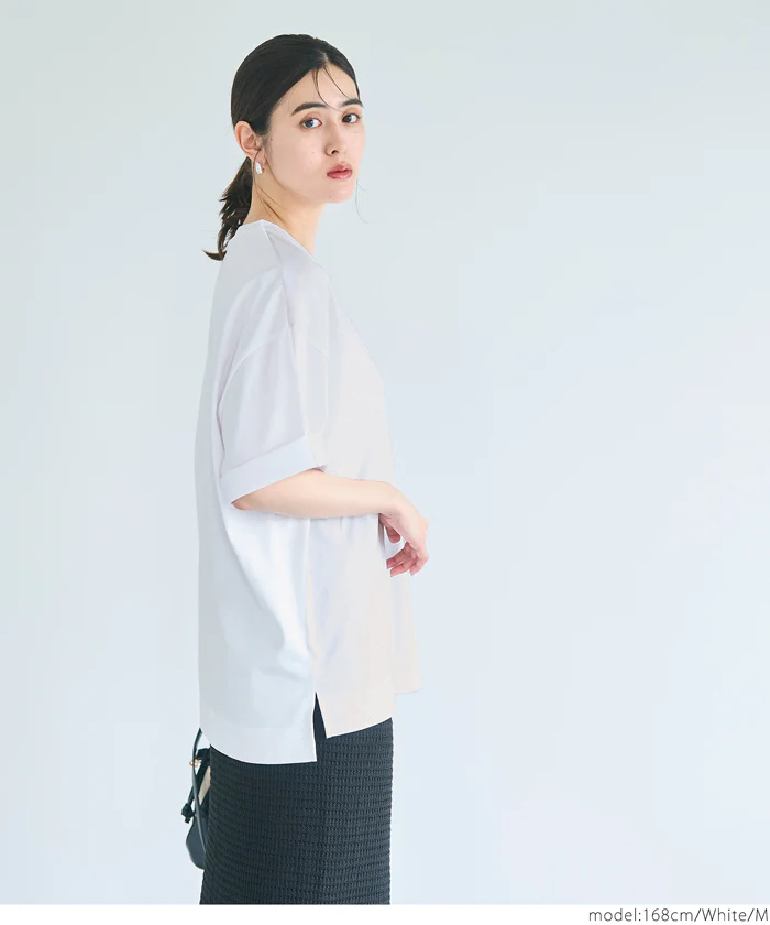 セール★1490円→1290円 度詰め天竺ヘビーウェイトTシャツ メンズ レディース メール便不可 - Image 4