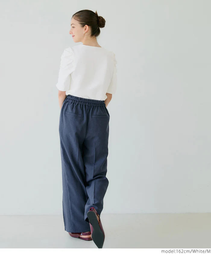 シルキータッチ袖ギャザートップス レディース メール便不可 - Image 11